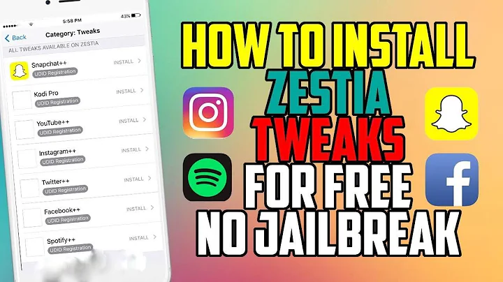 How to install Zestia on Non jailbroken iphone run...