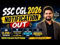 SSC CGL 2026 Notification Out 🔥12,256 Vacancies | Apply Date, Syllabus, Exam Pattern & Full Details