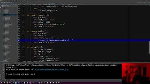 Pygame Tutorial (Basics) Galaga Style Game Part 21 - Finite State Machine For New Enemy