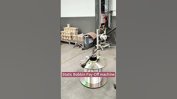 Static Bobbin Pay Off machine #machine #cable #factory #manufacturing #strand #conductor
