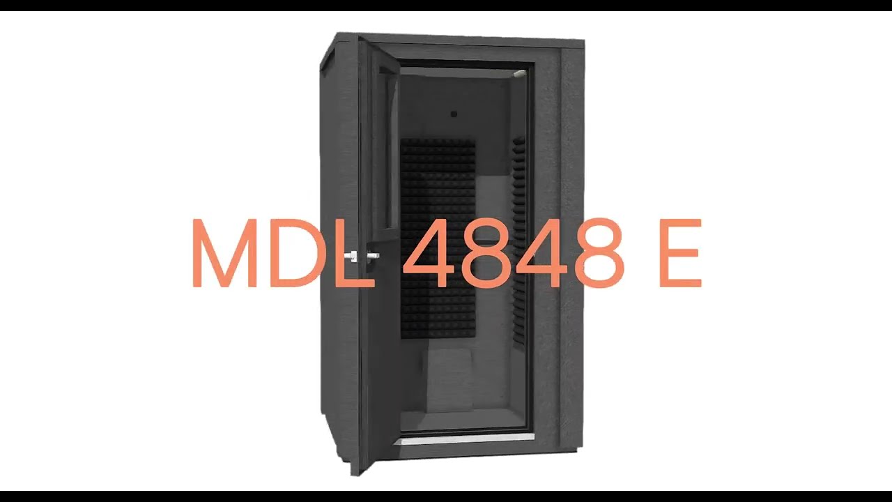 MDL 4848 E - 4' x 4' Double-Wall Isolation Booth | WhisperRoom®