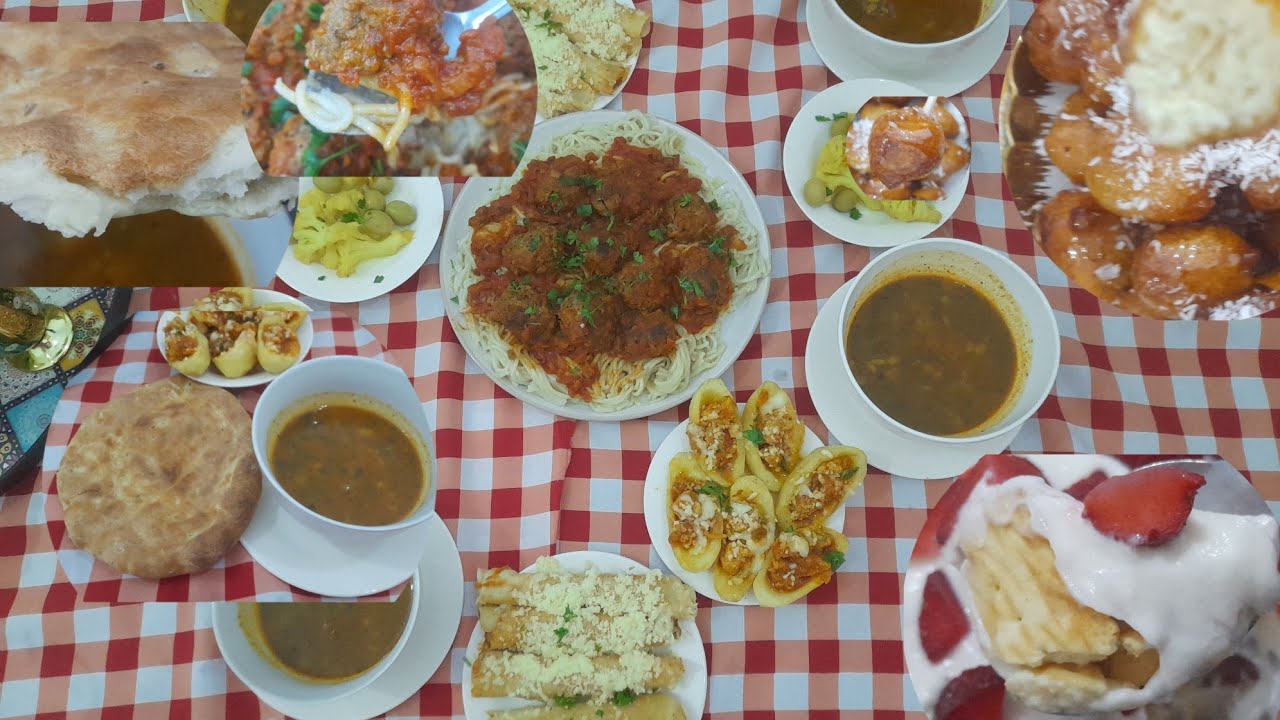 سفرة اليوم أن شاءالله تعجبكم سفره ليبيه متوضعه  لقمه القاضي .قوراب البطاطه كالوني خبزه تنور في كوشه