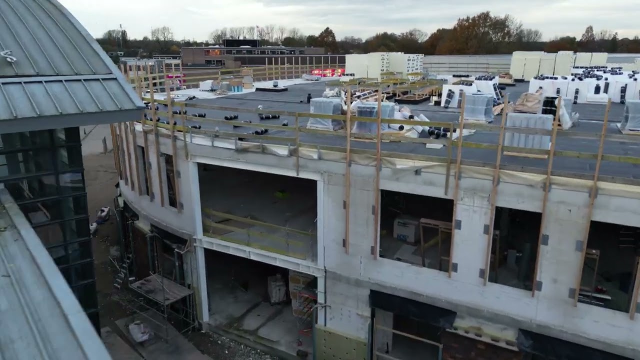 Dronebeelden nieuwbouw OBC Bemmel