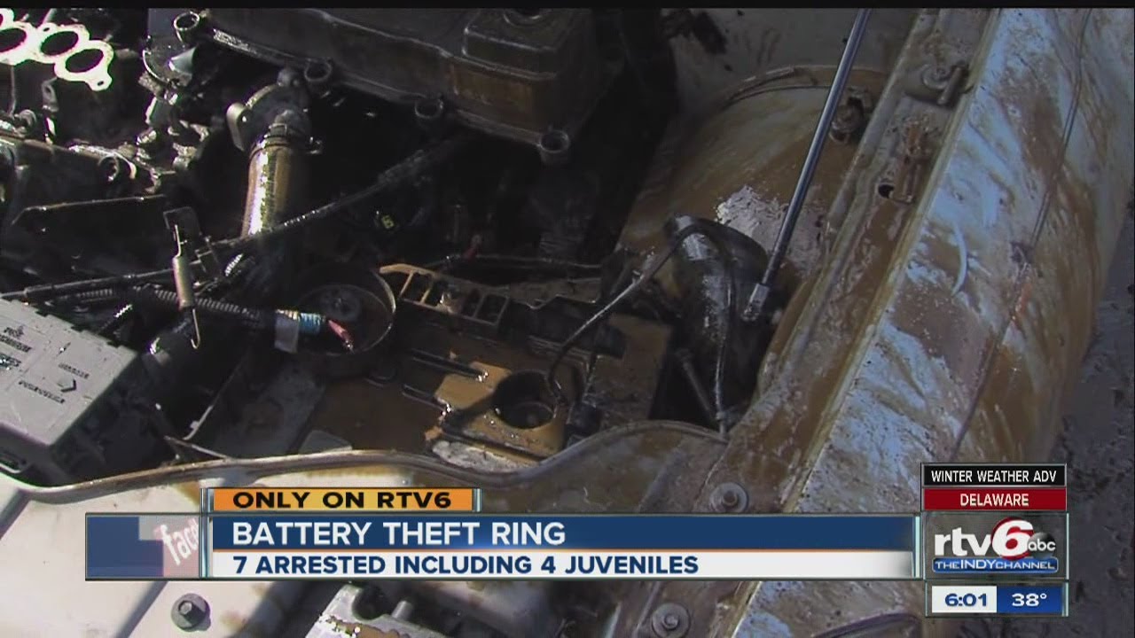 Several arrested for rash of stolen car batteries - YouTube