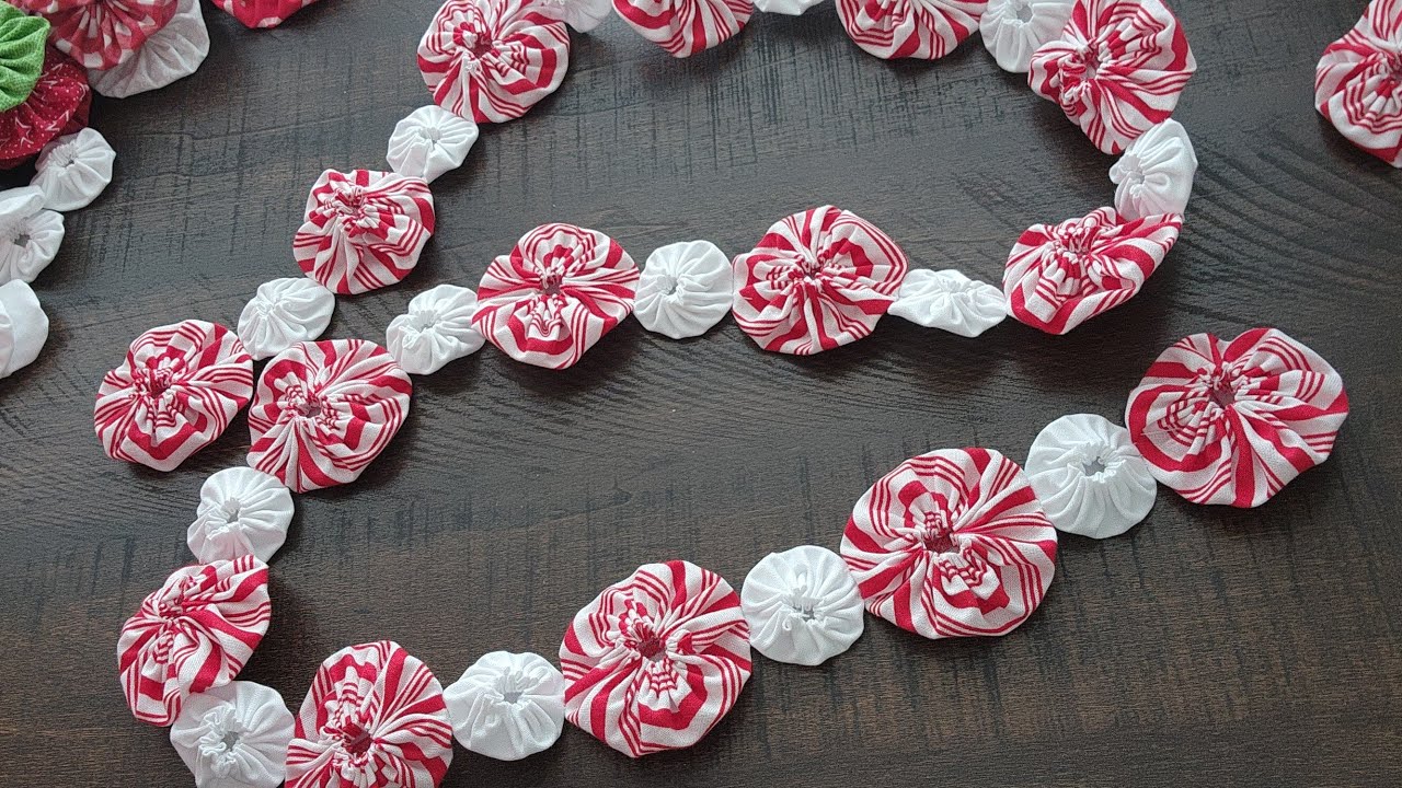 Как сделать рождественскую гирлянду из йо-йо