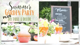 Outdoor Tea Party ~ DIY  Farmhouse Table ~ Garden Party Setup ~ Summer Garden Party ~ DIY Tablescape