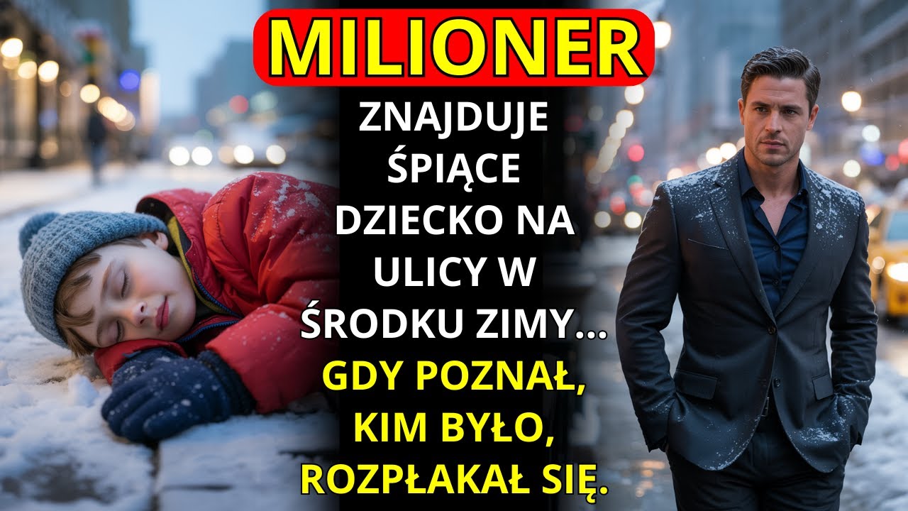 MILIONER ZNAJDUJE ŚPIĄCE DZIECKO NA ULICY W ŚRODKU ZIMY… GDY POZNAŁ, KIM BYŁO, ROZPŁAKAŁ SIĘ.