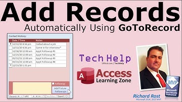 Add Records for Followup Dates Automatically in Microsoft Access using GoToControl, GoToRecord