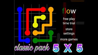 FLOW FREE |  CLASSIC PACK | 5 X 5 | LEVEL 1 - 30 | SOLVED |TRICKS AND TIPS | HINTS | SOLUTIONS | screenshot 5