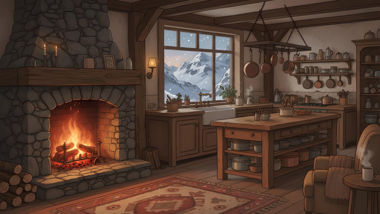 Vintage Jazz Evening | Elegant Lounge Atmosphere with Cozy Kitchen Vibes