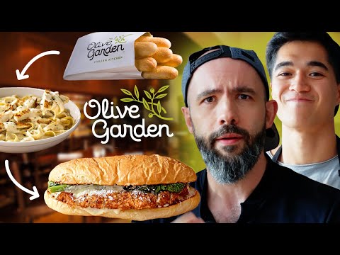 Owen Han Made the ULTIMATE Olive Garden Giant Breadstick Sandwich