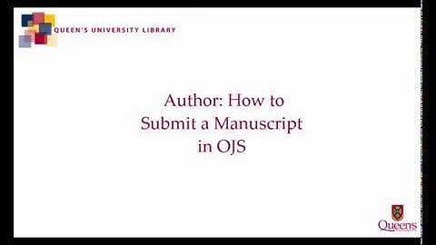 How to Upload a Manuscript to OJS as an Author