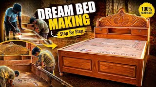 Dream bed making step by step ।। Handmade furniture full process ।। By murmu furniture 