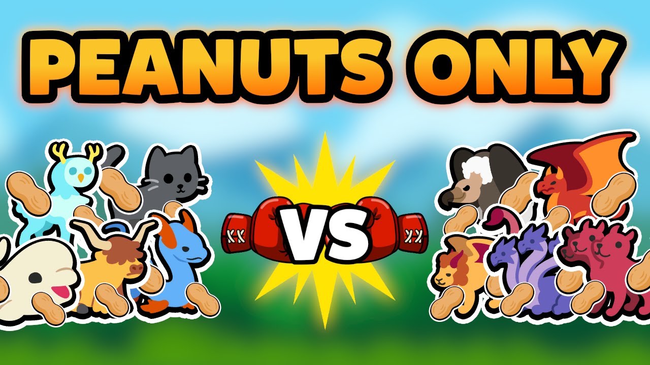 Super Auto Pets but we have to use PEANUTS