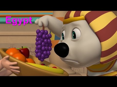 Английский язык для малышей - Мяу-Мяу - Egypt! (Египет)– Мультфильм детям - учим английские слова