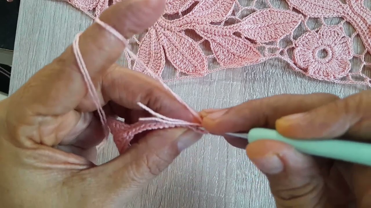 ถักใบไม้ ง่ายๆสไตล์ฝนทิพย์🌿