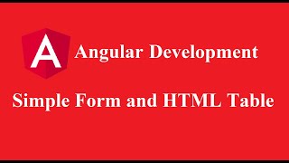 Create Simple Angular Form | Angular Table  | Angular Tutorial for Beginners (URDU/HINDI) -  Part 5
