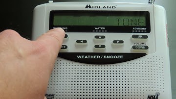 Setting up a Midland NOAA Weather Radio