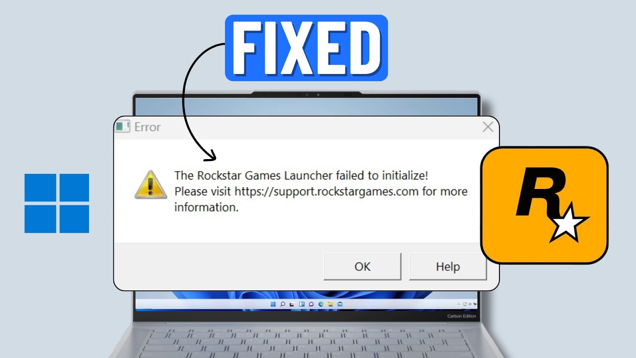 Fix The Rockstar Games Launcher Failed to Initialize on PC - YouTube