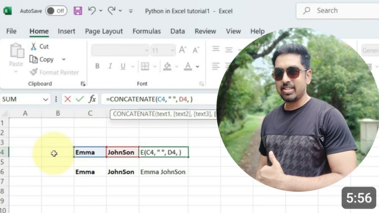 Learn New in Excel: Text Join vs Concatenate Function - YouTube