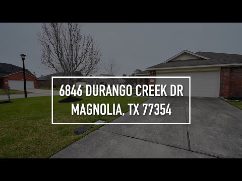 6846 Durango Creek Dr, Magnolia, TX home video tour