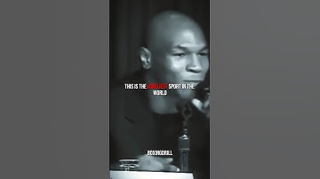 Mike Tyson “this is the loneliest sport in the world”