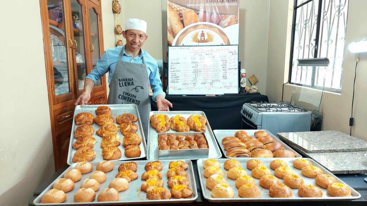 Te enseño con una sola Masa de Dulce a Elaborar Diferentes tipos de Pan para Hornear al  Otro Día