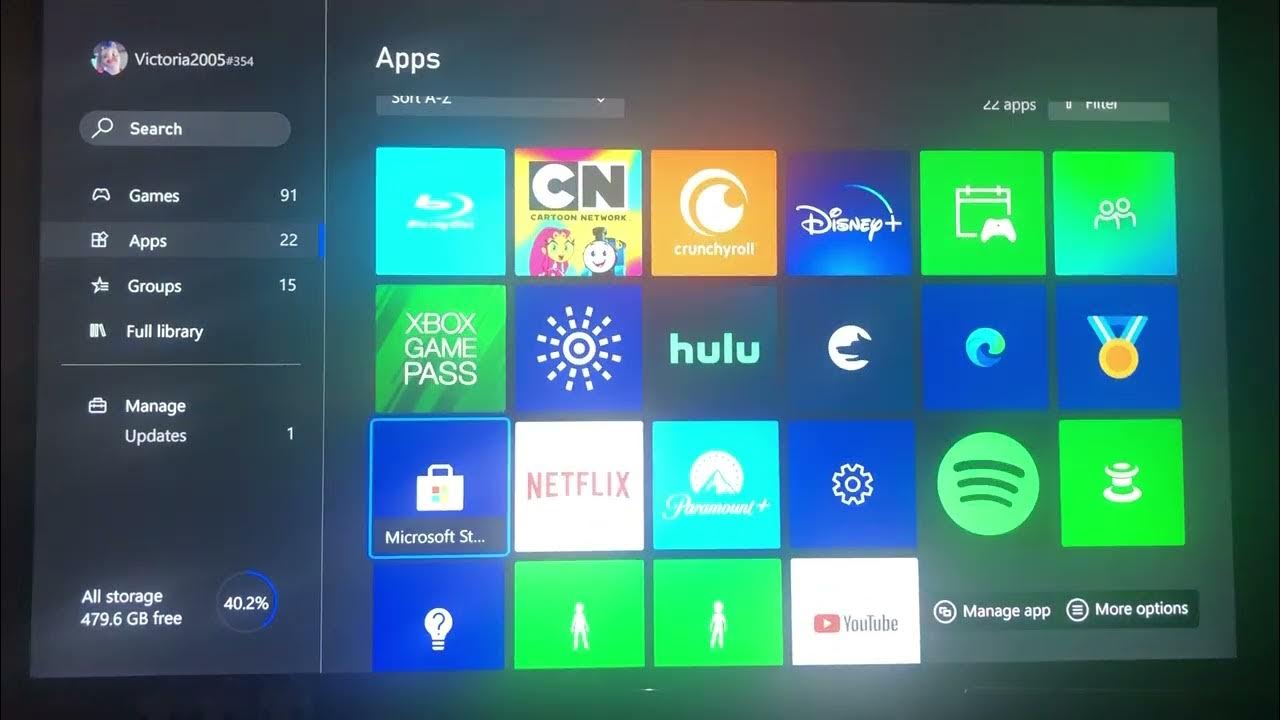 My Xbox Series X Menu Walkthrough YouTube