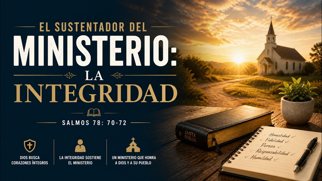 El Sustentador del Ministerio: La Integridad | Salmos 78:70-72 | Ps. José Agüero
