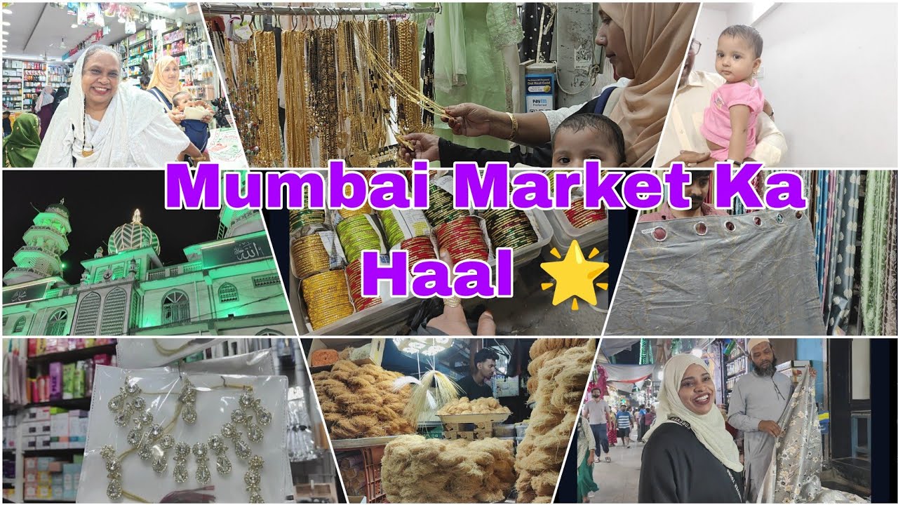 Mumbai Ke Market Haal 🌟/Ammi kr hath ki lazeez biryani Aur Bhabhi Ki shopping 😍