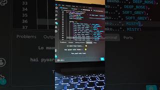 #lomaanliya python lyrics printing tutorial 🤌✨💖 #trending #sadlyrics #pythonreels #python #lyrics
