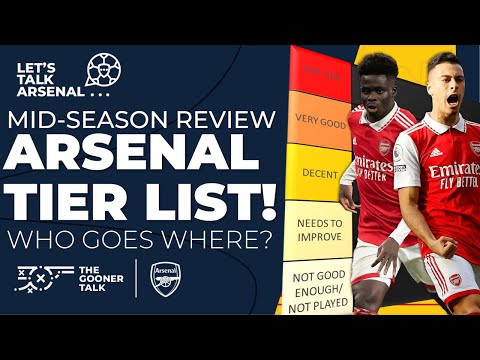 Arsenal Mid-Season Review Player Tier List | Odegaard, Zinchenko, Xhaka, Saliba, Ramsdale & More!
