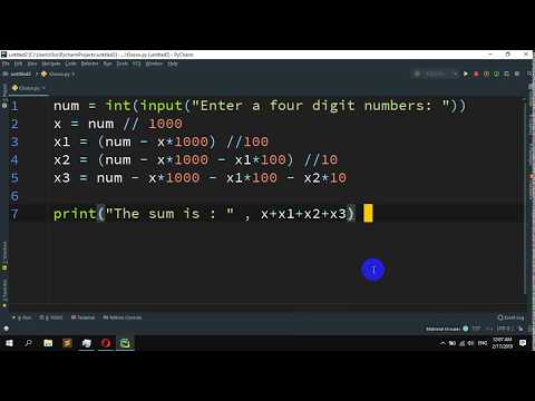 How to Calculate the sum of the digits in an integer in Python