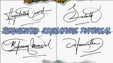 Tutorial of Beautiful Signature | Most Unique design | #signature #anupcalligraphy