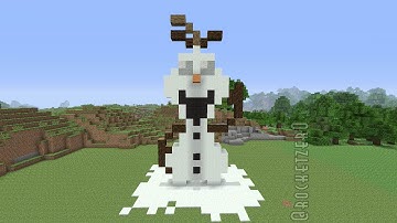 Minecraft Pixel Art - Olaf from Frozen
