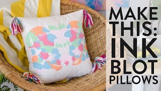 Make This: Ink Blot Pillows!