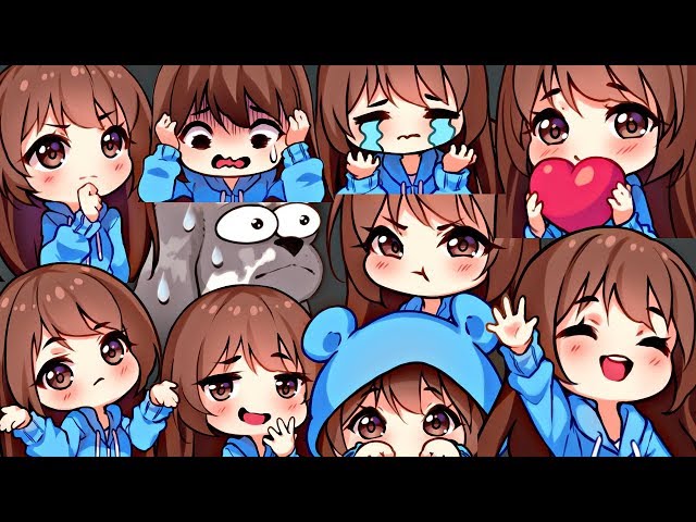 Chibi anime Twitch emotes by MirandaArtz on DeviantArt