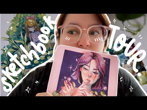 Sketchbook TOUR ♡  Sep-Marzo 2025 Gouache, acrílicos y más.