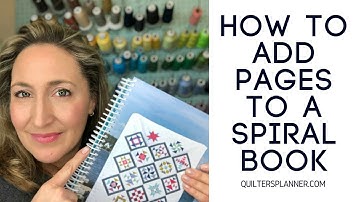 How to Add Pages to the Quilter