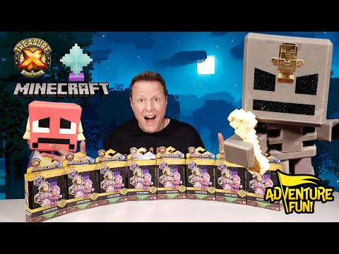 12 Treasure X Minecraft Overworld Mine & Craft Characters Adventure Fun Toy  review! 