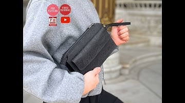 Making a Leather Hand / Portfolio  Bag, PDF Pattern, by #vikingsleatherdesign