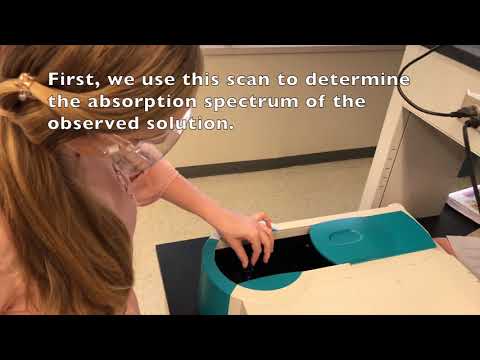 CH116 Spectrophotometry Technique Video