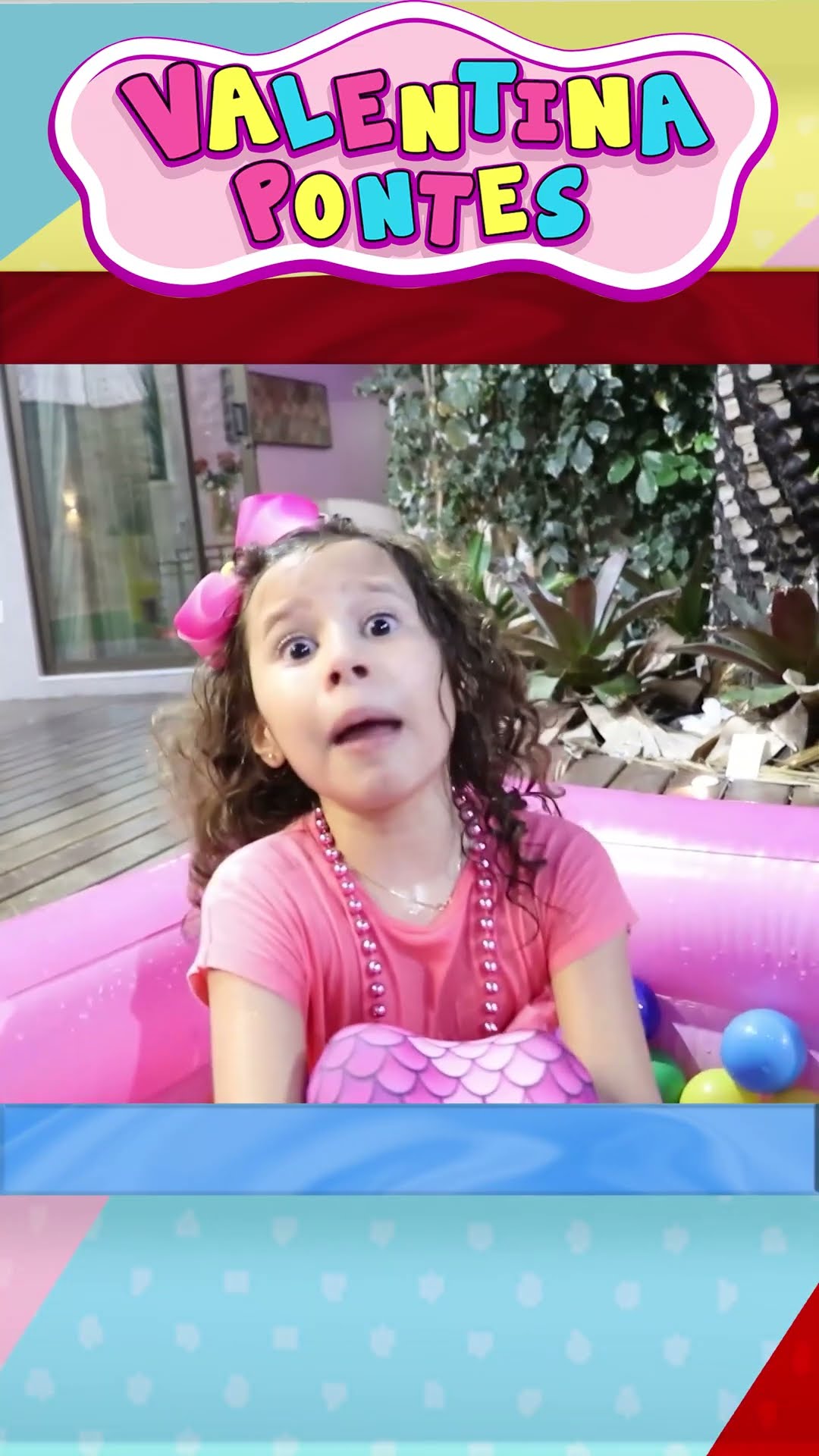 Valentina pretend play mermaid