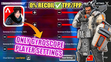 Apex Legends Mobile Best Sensitivity Settings✅ For Gyroscope Player🔥