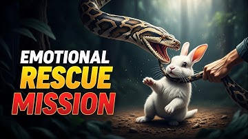 Emotional rescue mission Python attack cute rabbit #animals