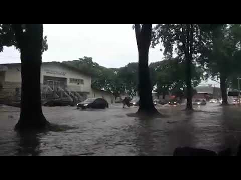 Chuva intensa provoca pontos de alagamento em Maringá