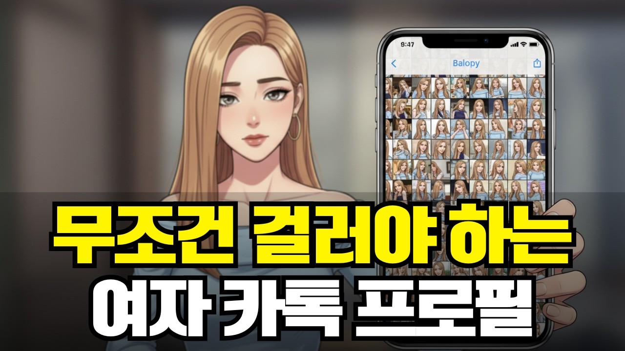 여자의 카톡 프사만 봐도 알 수 있는 소름 돋는 심리 (이런 여자 거르세요)