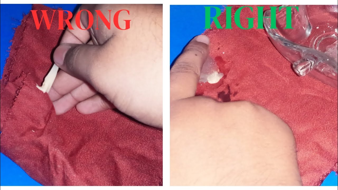 How to remove bubble gum from clothes|Ammar K Experiment|