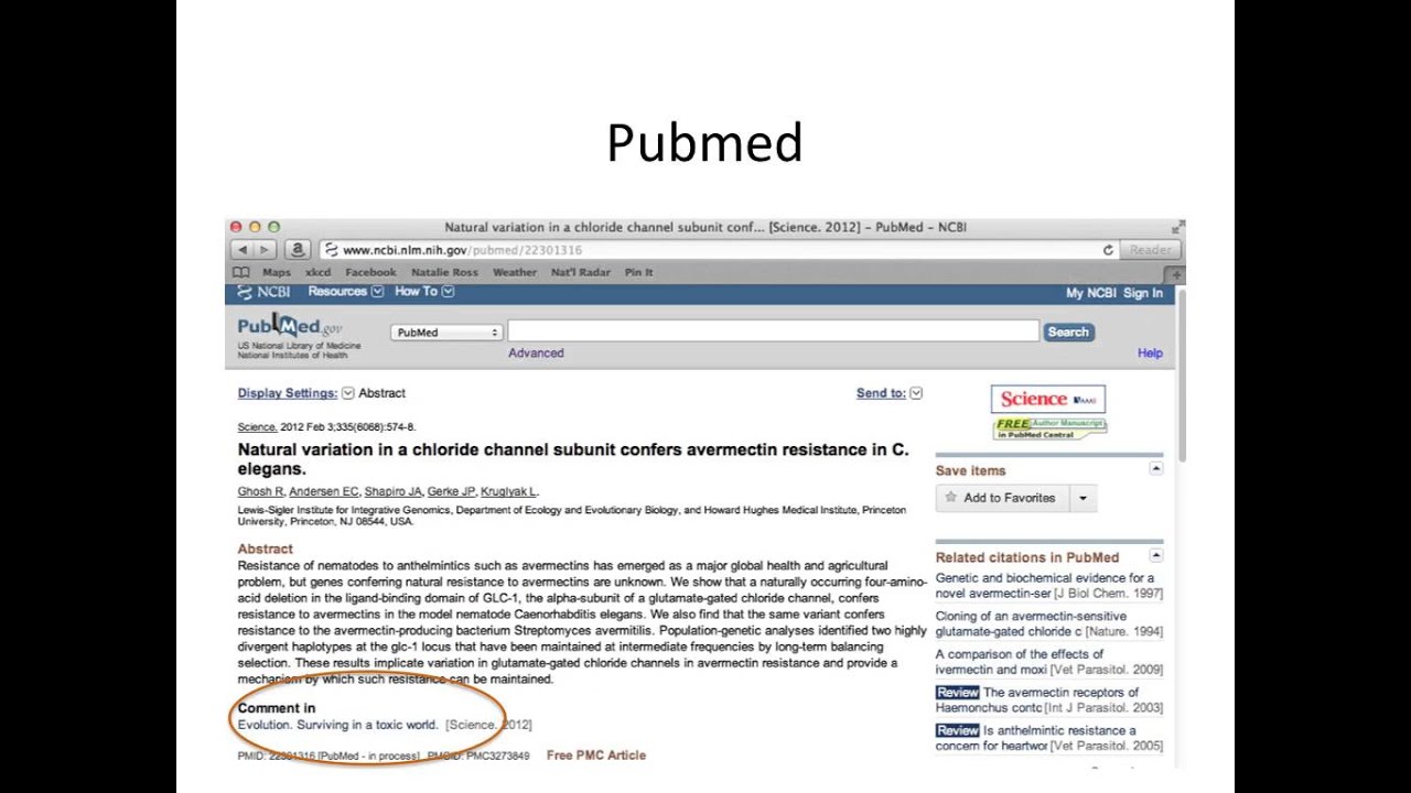 160202 Using PubMed to find literature YouTube