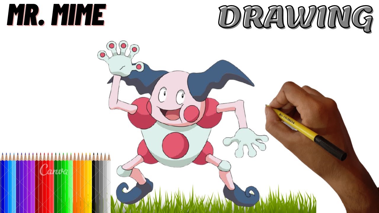 How to Draw Pokemon | Mr.Mime #howtodraw #drawing #cartooning4kids ...